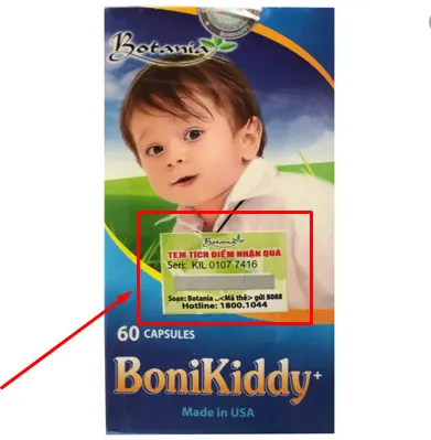 Tem tích điểm sản phẩm BoniKiddy