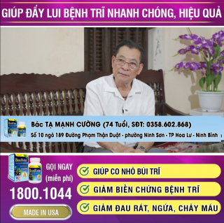 Kỳ tích vượt qua bệnh trĩ, lấy lại phong độ và niềm vui sống mỗi ngày