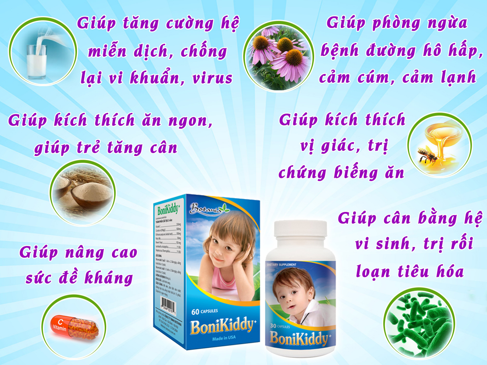 Công thức thành phần toàn diện của BoniKiddy +